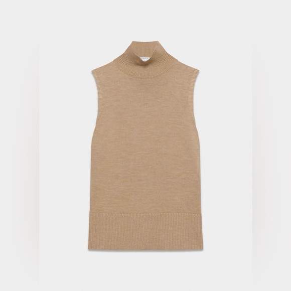 NWT Aritzia Babaton Successor Merino Wool Sleeveless Turtleneck 2XS oversized - Picture 2 of 6